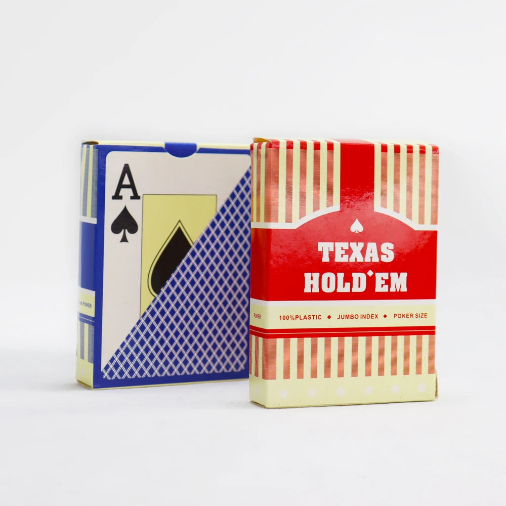 Factory Direct Sale 100% Plastic Poker Decks Game Waterproof Custom Durable Washable Playing Cards