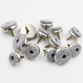 Furniture Protector Pads Glides Nickel Metal Chair Leg Slides Nonwoven Felt Base with Screw