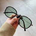 QA20223 Fashionable Eyewear Driving Outdoor Gafas New Round Alloy Sunglasses Oval Ocean Colorful Sun Glasses for Women