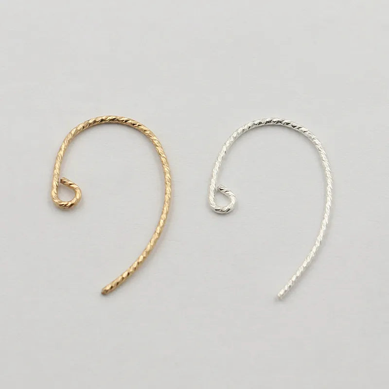 Non Tarnish 14K Gold Filled Jewelry Earrings Findings Sparkle Ear Wire Gold Ear Wire Hooks for Jewelry Making