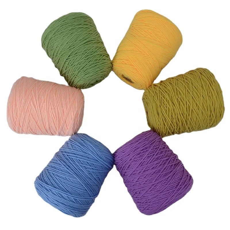 Wholesale Cheap Price 400g/Cone Rug Tufting Gun Yarn 8ply Acrylic Carpet Tufting Yarn for Tufting Gun