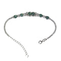 Elegant Rhodium Plated Silver 925 Jewelry Natural Jadeite Bracelet for Women Anniversary Gift