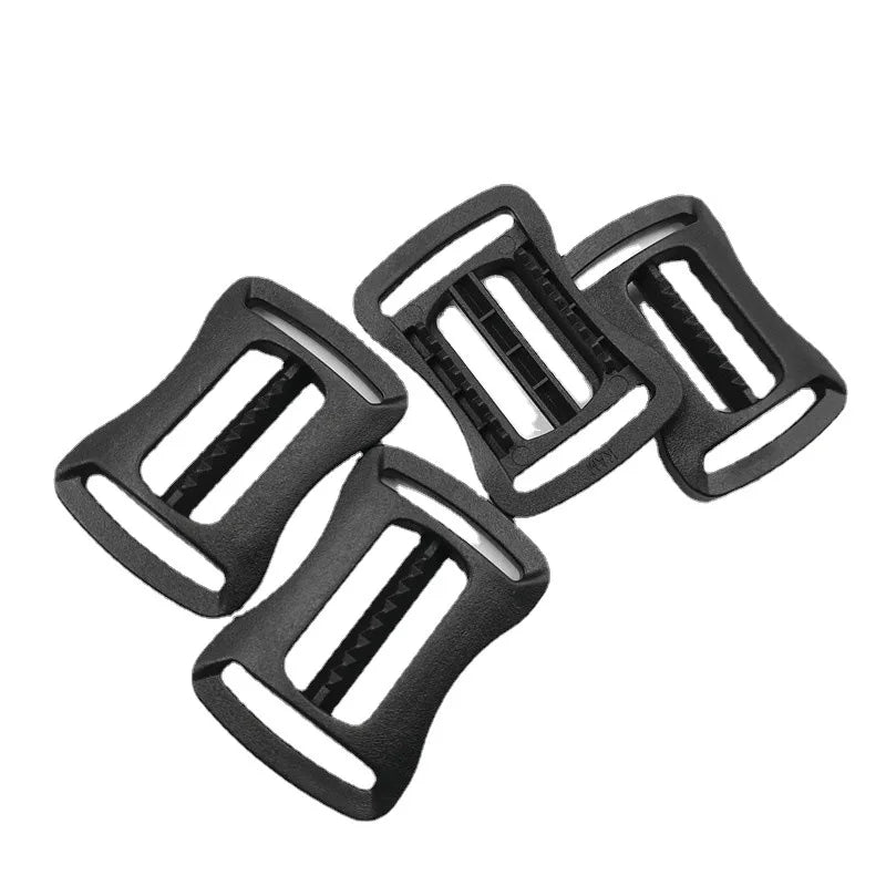 20mm Black Color Plastic Sternum Buckle Strap Adjuster