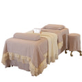 Gray High Quality Customized Beauty Salon Bed Cover Four-piece Set of Four Seasons Universal High-end Massage Spa Bed Sheet Set