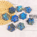 Natural Crystal Cute Labradorite Cats Paw Carving Healing Stone for Home Decoration