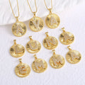 Jinyuan Jewelry New Hot Copper English Letters Cubic Zircon Electroplated Pendant Necklace with Box Chain