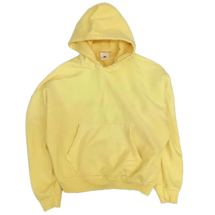 Wholesale Heavy Plain Custom Heavyweight Distress Oversized Blank Stone Acid Vintage Wash Hoodie