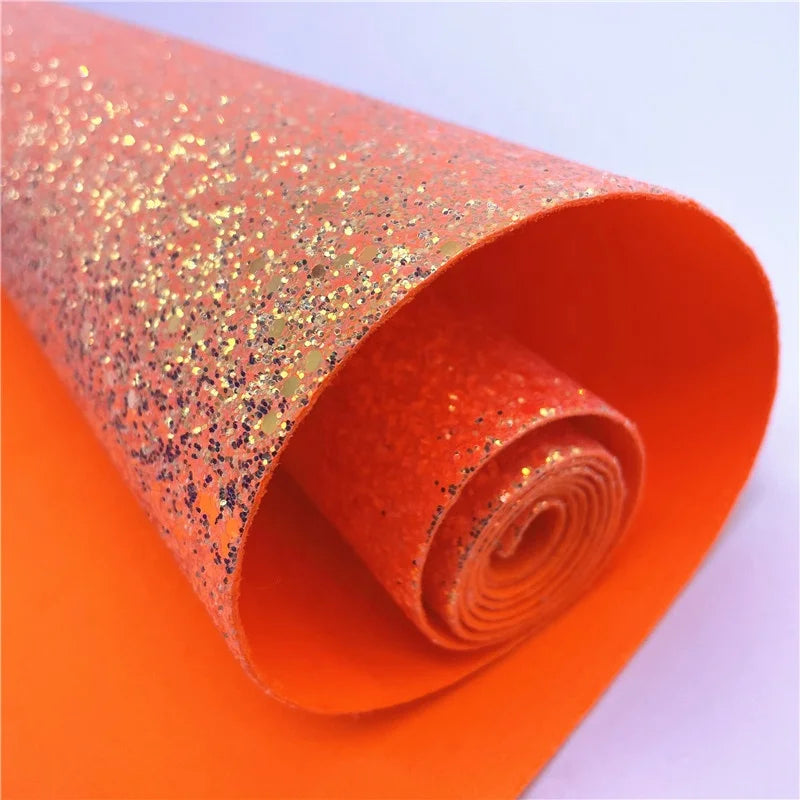 PU Leatherette Eco-Friendly Woven Chunky Glitter Fabric for Shoes Bags HairBows Furniture Chair Sofa Golf Decor