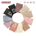 Hongbo Best Seller 11-Color A7 Embossed Soft Litchi Leather Loose Fly Leaf with Card Slots Budget Binder Filing Product Pouch