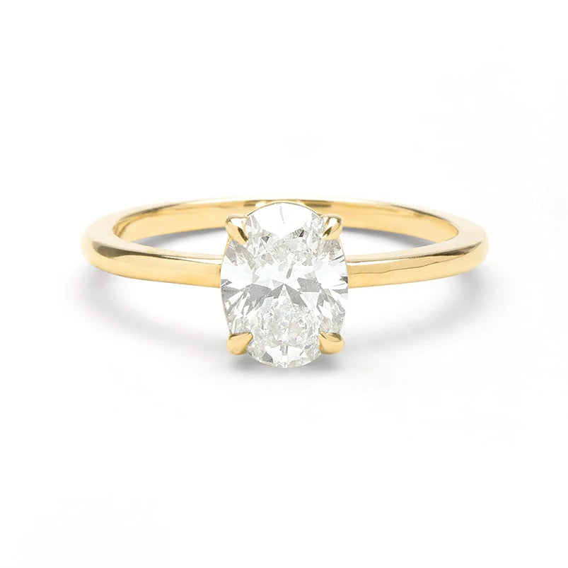 Factory Directly Fashion Gold Vermeil Moissanite Wedding Ring Band Bridal Jewelry