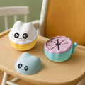 Unspillable Eco-Friendly Food Grade BPA-Free Silicone Baby Snack Bowl Set Leak-Proof Dishwasher Safe Cartoon Animal Shape