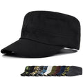 Wholesale Cheap Factory in Stock Solid Twilled Cotton Blank Flat Top Tucker Hat Sports Cap Camp Hat for Men Sun Shade