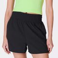 Women's Athletic Fit Stretch Unlined Lightweight Running Shorts Elastic Waistband Shorts for Women