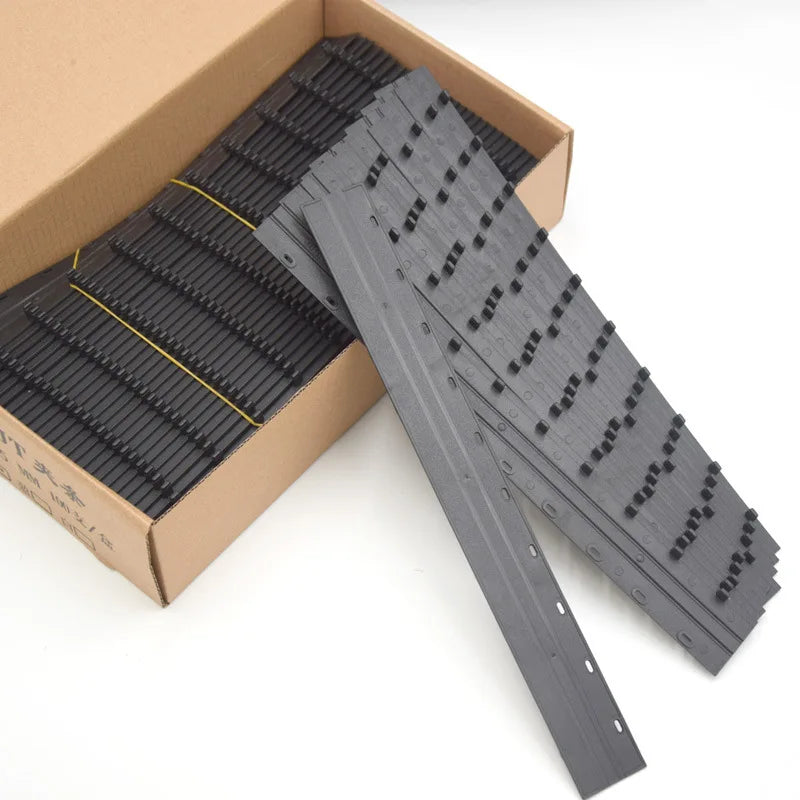 3mm Black Plastic Binding Strip for Loose-leaf Ring Binding File Folder with Pressed Edge and Hole-Office