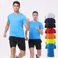 Custom Men's Fitness T-Shirt With Breathable Quick-Drying Feature 100% Cotton Short Sleeve Screen Printing Factory Sublimation