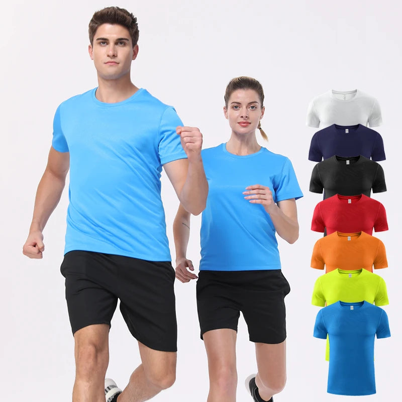 Custom Men's Fitness T-Shirt With Breathable Quick-Drying Feature 100% Cotton Short Sleeve Screen Printing Factory Sublimation