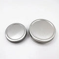 Hot Sale Cosmetic Containers Tin Jars & Boxes 1oz 2oz Round Silver Finish Face Cream Skin Care Tinplate