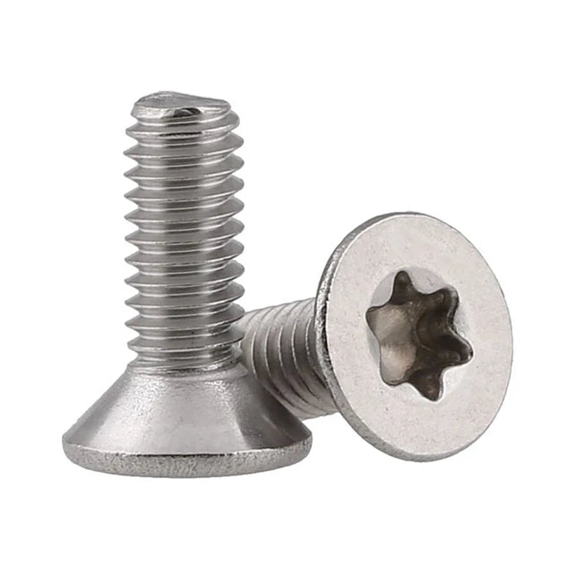 304 316 ISO 14581 M2 M3.5 M4 M5 M6 M8 M10 Hexalobular Torx Socket Countersunk Flat Head Machine Screws