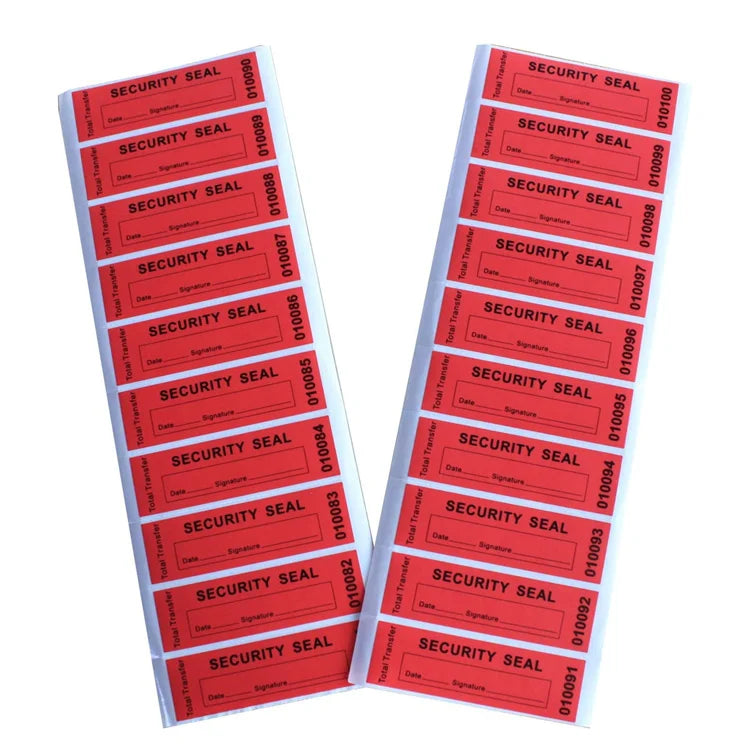 Free Design Custom Print Vinyl Seal Warranty Proof Label Printed Colorful Tamper Evident Security Stickers