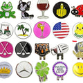 Custom Logo Metal Personalized Golf Ball Marker Magnetic Hat Clip Enamel Metal Magnetic Golf Ball Marker Hat Clip
