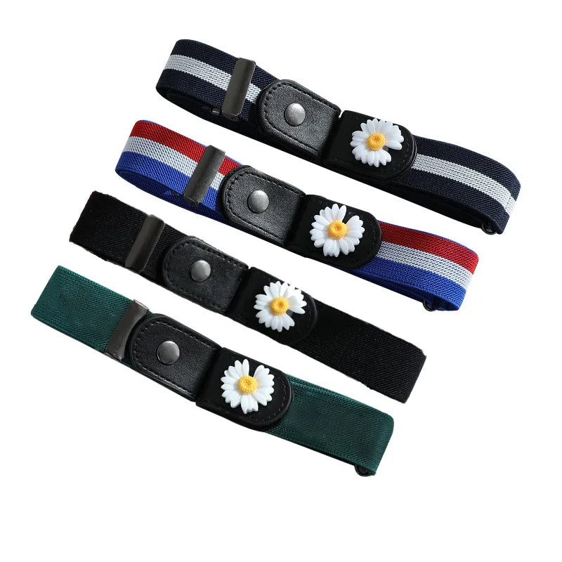 Factory Custom Women Belts Elastic Pant Belt Fashion  Invisible Webbing Waist Belts