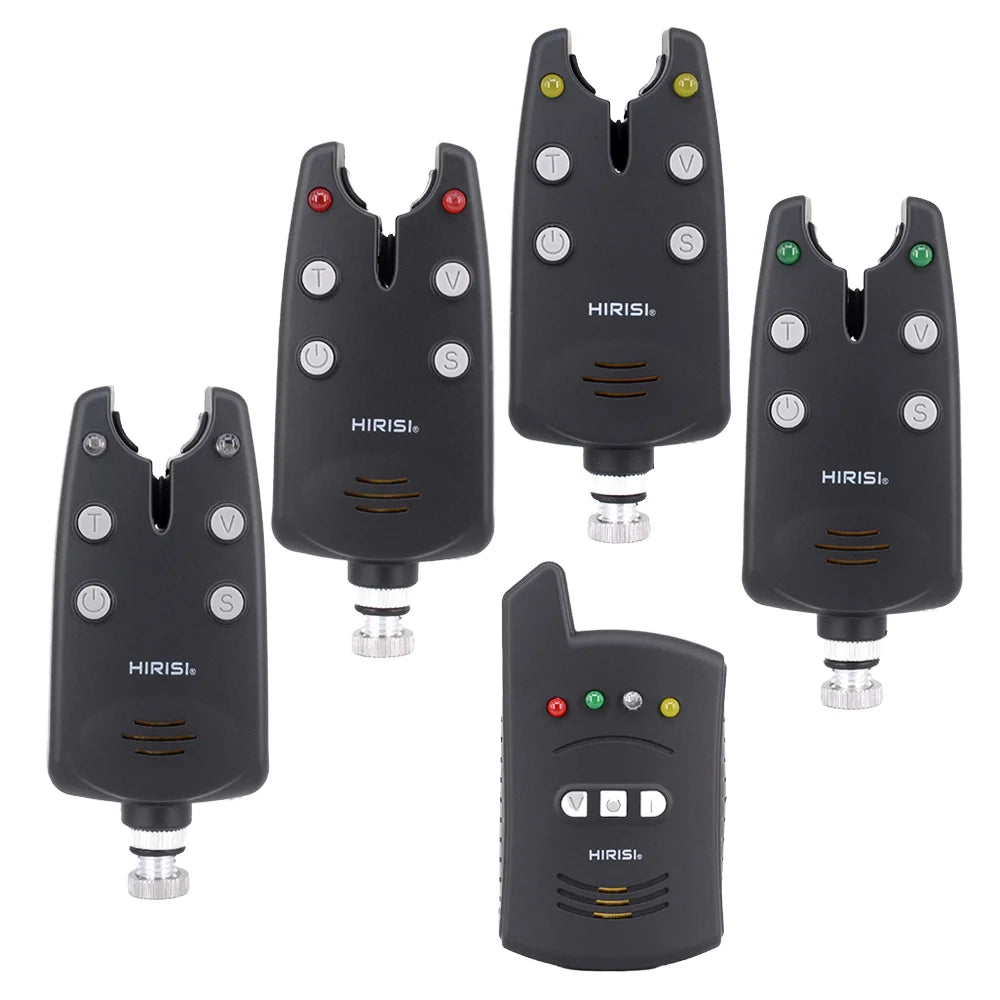 Hirisi Carp Fishing Alarm Set Wireless Bite Alarms for Carp Coarse Fishing