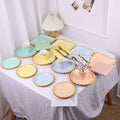 Wholesale Disposable Cake Plates Different Color Lace Birthday Cake Paper Plate Children Loved Cake Tools