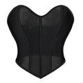 Translucent Mesh Corselet Summer Going Out Bustier Crop Top 13 Plastic Bone Overbust Corset