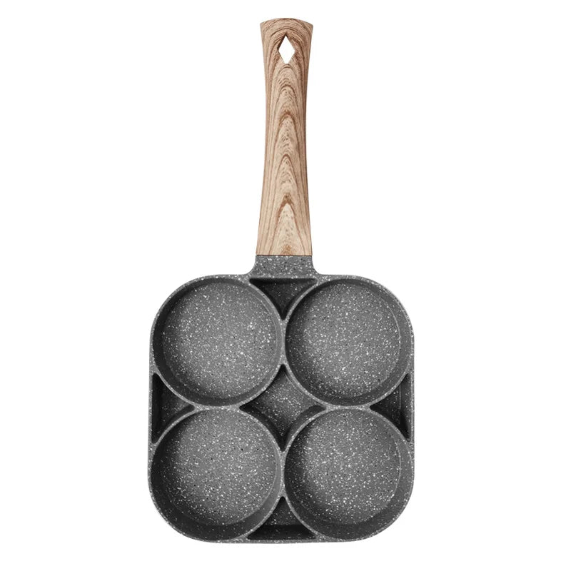 Egg Frying Pan Nonstick Pancake Pans 4-Cups Cookware PancakeOmelette Pan Aluminium Alloy Egg Cooker
