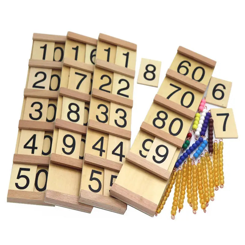Montessori Children Wooden Mathematics Plug Plate Board Early Educational Digital Math Teaching Aids Learning Toys for Kids
