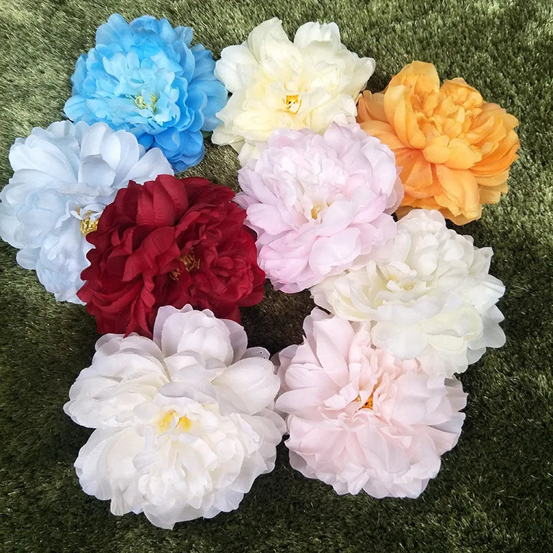 Wholesales Artificial Silk  Peony Flower Head  Used for Home Diy Handmade Flower Decoration