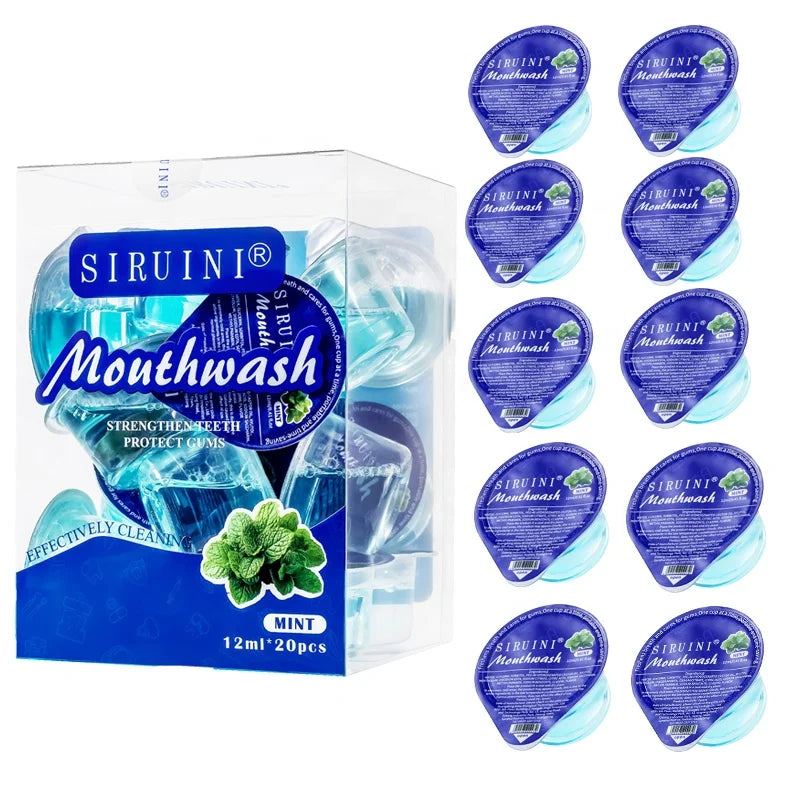 Mint Refreshing Eco Friendly Mouthwash Cups Mini Mouthwash