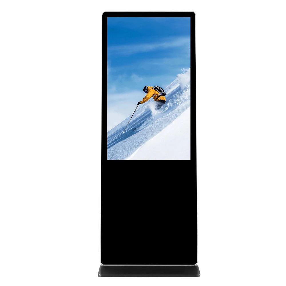 New Horizontal 55 Inch Floor Stand Digital Signage Advertising Display Kiosk