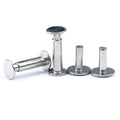 Remaches 304 Stainless Steel  Rivets Flat Head Double Male Female Rivet for New Energy Auto Accessories