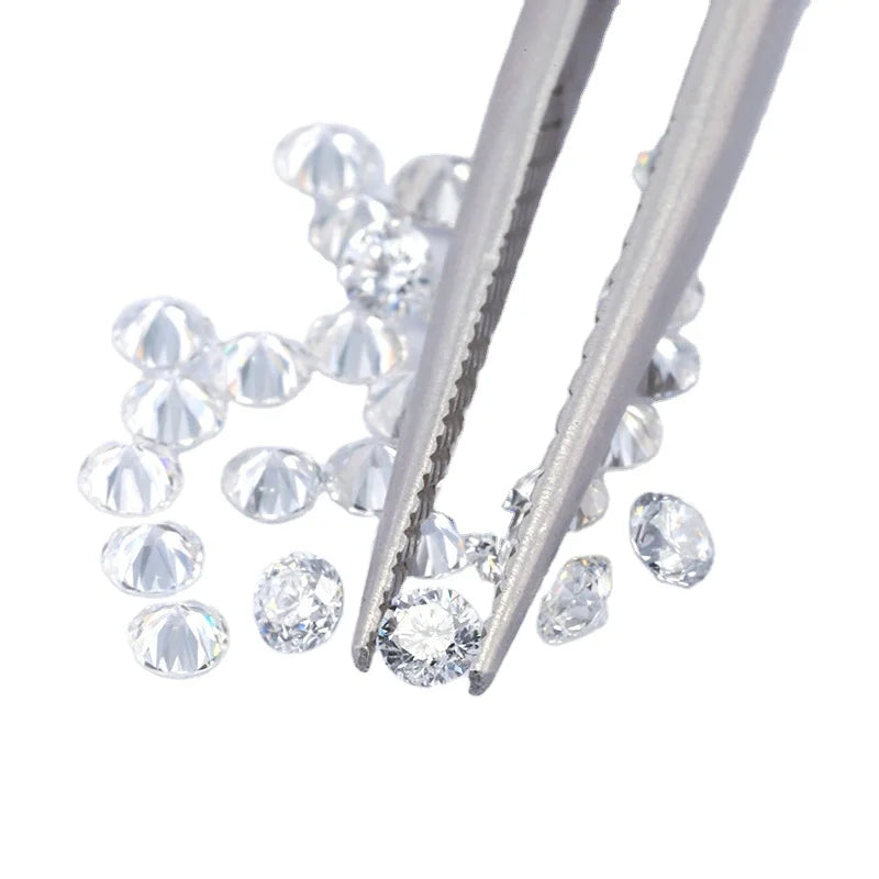 Factory Price VS-VVS Round Small Size 0.8-2.9mm HPHT Lab Grown Diamond DEF Color Lab Loose Diamonds