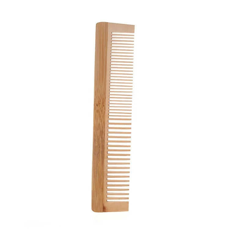 MR.BAMBOO Brand Private Label Bamboo Common Comb-Beard Hair & Lice Comb with Bamboo Handle for & REACH Certified for Home Use