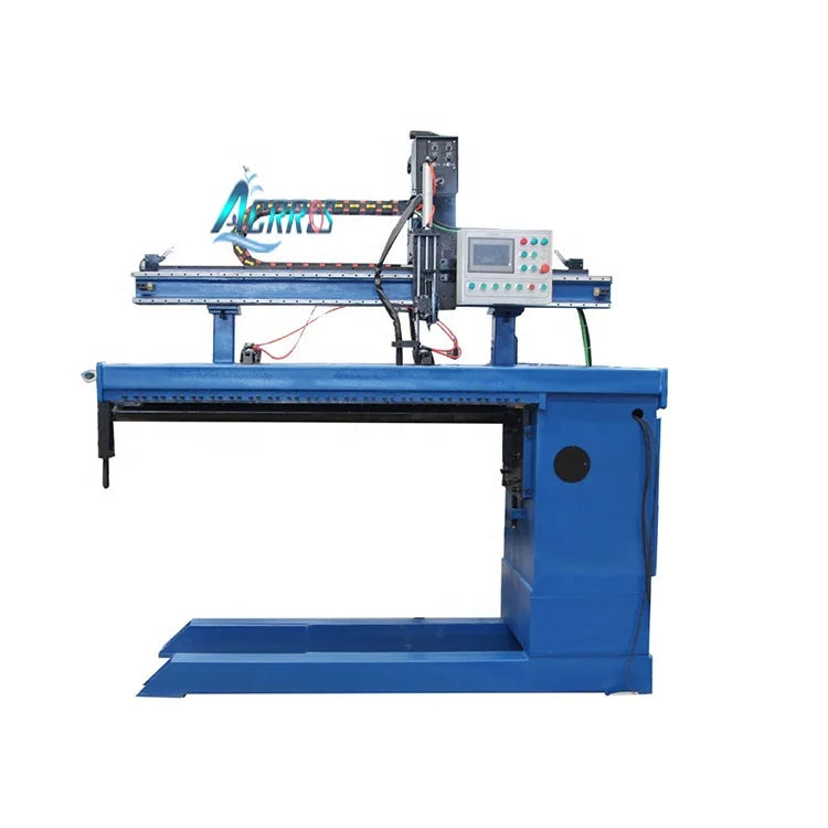 Small 1500mm Cylinder tank Thickness 0.8mm Longitudinal Seam Welding Machine With Strong Pneumatic Clamping