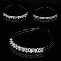 Popular Wedding Bridal Bridesmaid Tiara Crown Headband Crystal Rhinestone Pearl Jewelry Hair Accessories for Girls Women