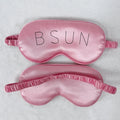 Custom logo Travel Reusable Blackout Adjustable Lash Extension Sleeping Satin Silk Eye Mask