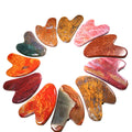 Huiying Hand usage multi-function plate mookaite jasper scrapping face heart facial gua sha tools