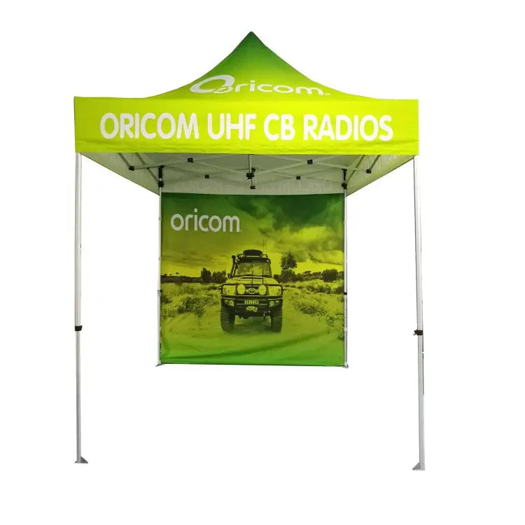 Factory-Area Outdoor Pop-up Tent Canopy Custom 3x3 Printed 600D Material for Indoor Advertising Within 5m Bay Distance with Logo