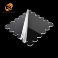 AK 2pcs/set Acrylic Square Shaped Cake Discs Cake Edge Smoother Cream Scraper Wedding Decorating Tools