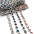 Crystal Rhinestones Chain Sew on Trimming Rhinestone Cup Chains Crystal Bridal Rhinestone Fabric Trim for Wedding Dress