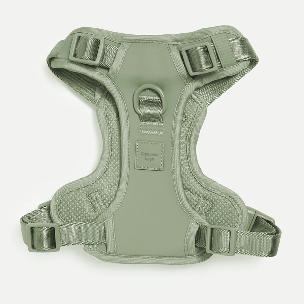 No Pull Soft Breathable Mesh Dog Vest Harness Frog Choke Metal Front Clip Adjustable Dog Vest Soft Padded for Easy Walking