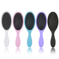 Factory's Mini Ionic Hair Straightener Brush Ultra-Soft Bristles Travel Size Compact Cheap for Adults Kids in Candy Colors