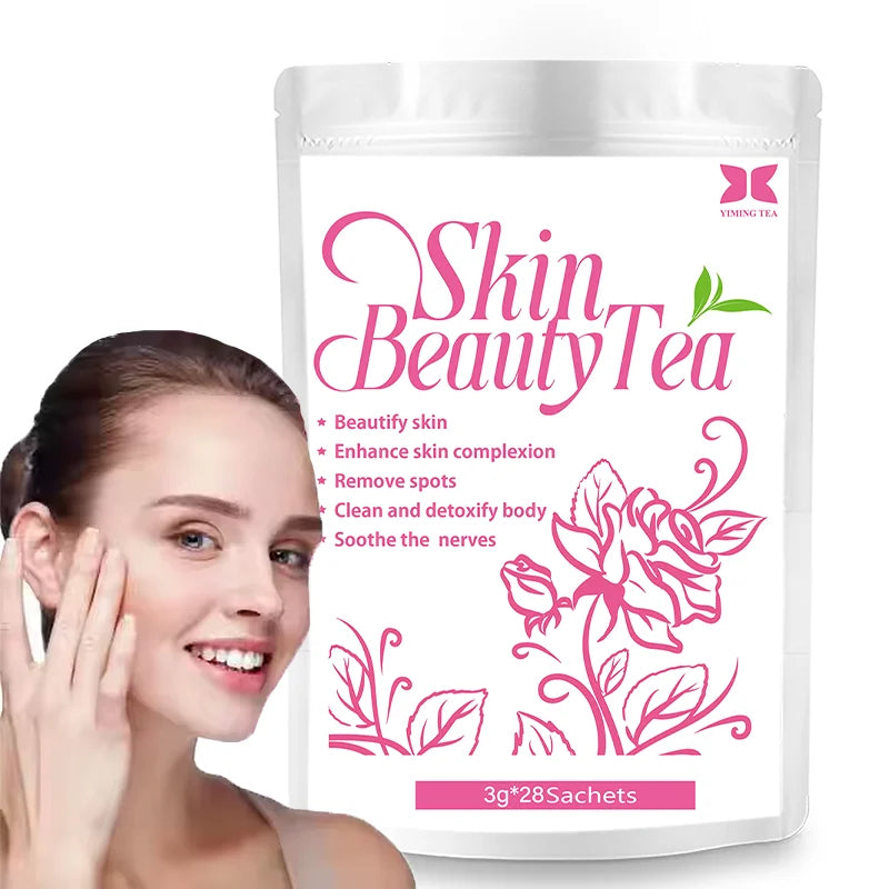 Organic Healthy Rose and Fu Chinese Tea Herbal for Weight Loss and Spots Reduction Packaged in a Bag Skin Beauty Tea
