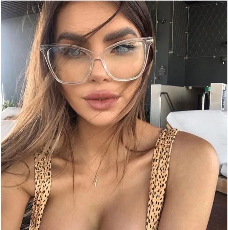 9702 Anti Blue Light Optical Cat Eye Frame Women Eyeglasses Wholesale