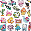 Hot Sales Creative Items Embroidered Nonwoven Felt Handmade Heat Transfer Iron on Patches for Baby Clothing Hat Bag
