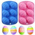 6 Holes DinosaurEgg Giant Ostrich Egg Baking Chocolate Dessert  Fondant Silicone Cake Decorating Mould Easter Egg Molds