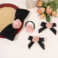 2023 Elegant Rose Style Plastic Duck Bill Hair Clips and Hair Ties Accessories for Women and Girls